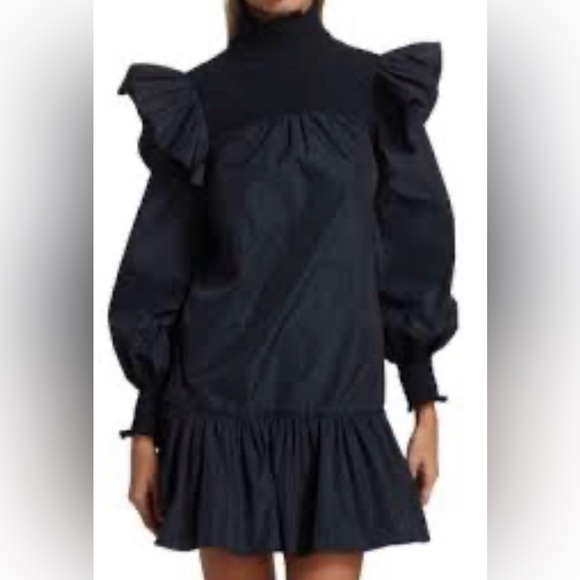 cinq a sept Dresses & Skirts - Cinq à Sept Navy Long Sleeve Dress
